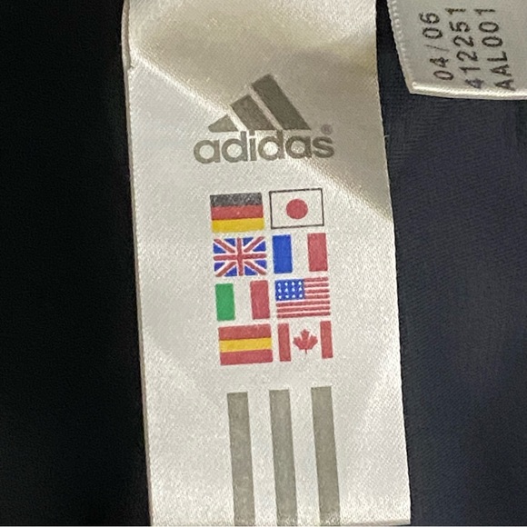 Adidas Climalite Gray & Blue Long Sleeve Three Stripe Workout Shirt Sweatshirt L - Picture 9 of 10